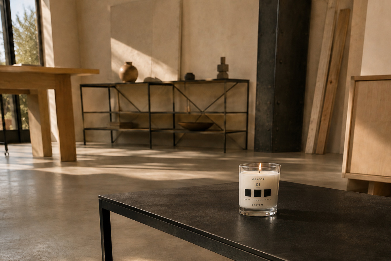Composition 01 in a room