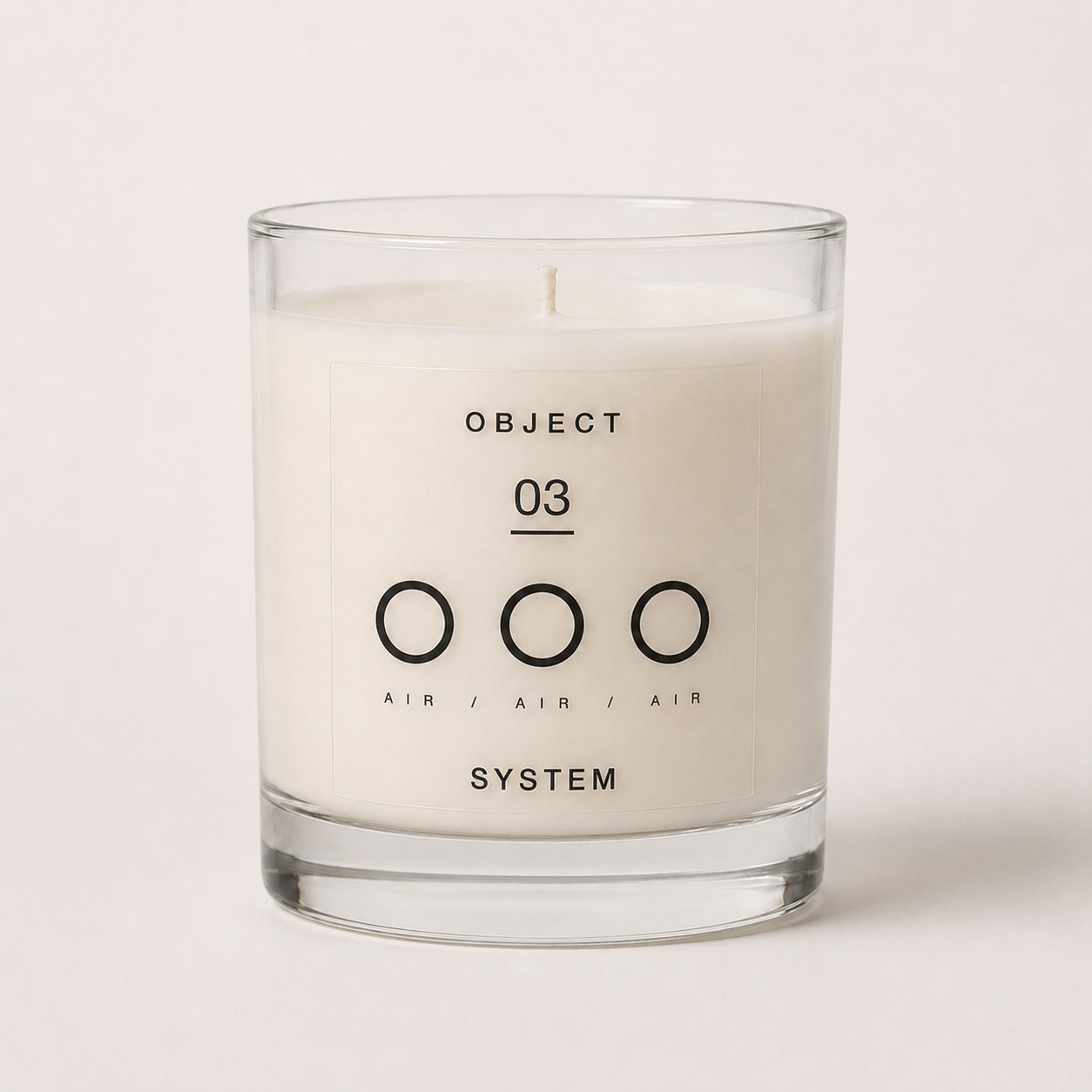 Composition 03 candle